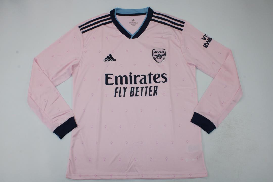 AAA Quality Arsenal 22/23 Third Pink Long Soccer Jersey